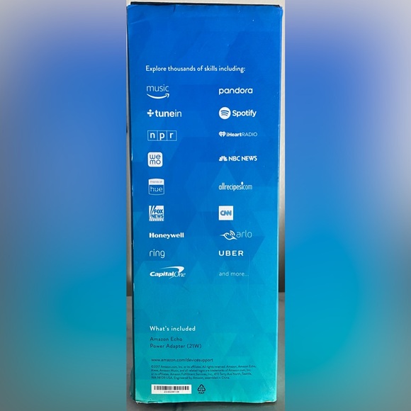 Amazon Echo Alexa (1st Generation) Smart Assistant - Black (NEW-damaged box) - Picture 9 of 12